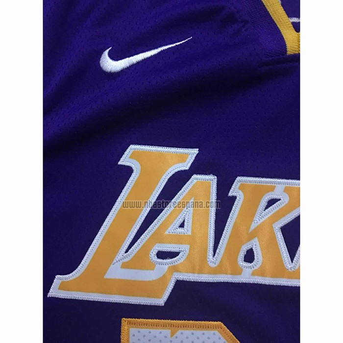 Camiseta Los Angeles Lakers Kobe Bryant NO 24 Retirement Violeta